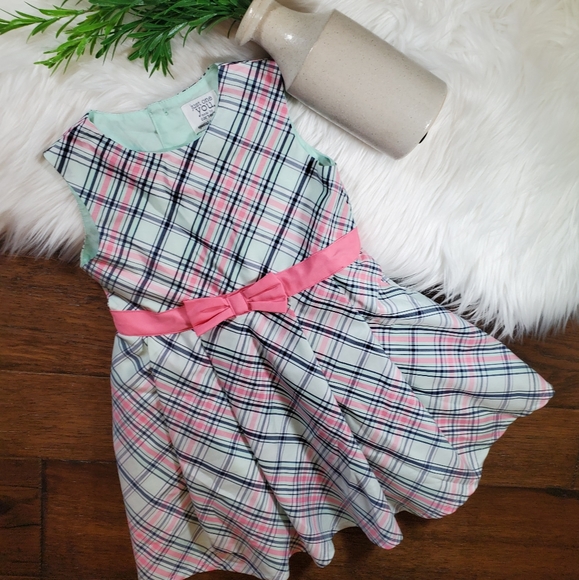 Carter's Other - Carter's Pink & Mint Plaid Dress | sz 24m